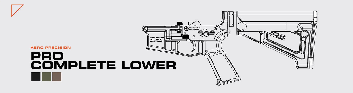 Aero Precision M4E1 PRO Complete Lower Receiver w/ MOE Grip & SL Carbine Stock