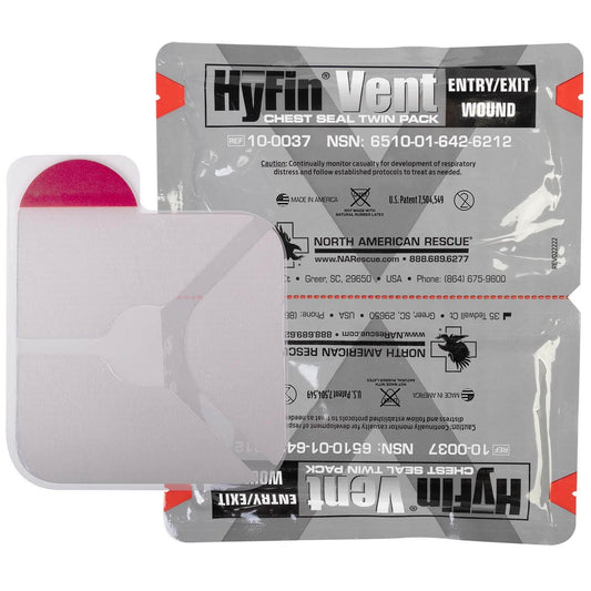 North American Rescue Hyfin Vent Chest Seal Twin Pack