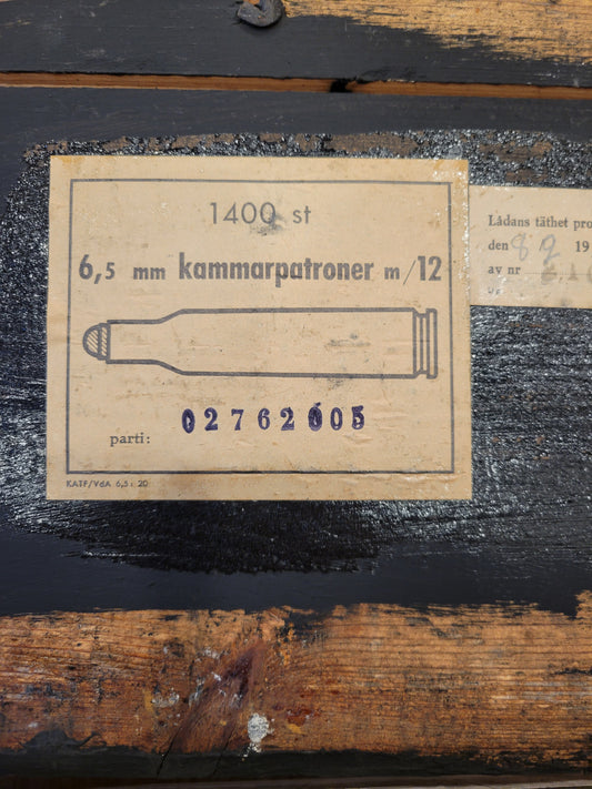 6.5x55 Swedish Mauser Training Ammunition