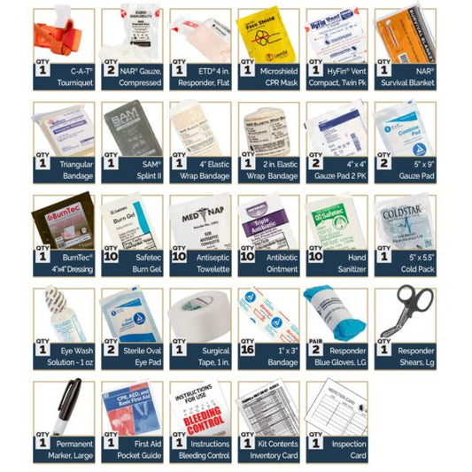 North American Rescue Trauma & First Aid Kit - Class A w/ Compression Gauze