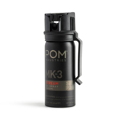POM MK3 pepper spray angled view