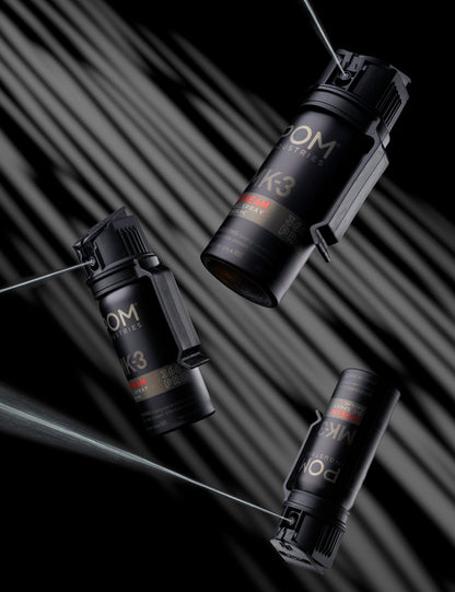POM MK3 pepper spray 360 degree spray technology