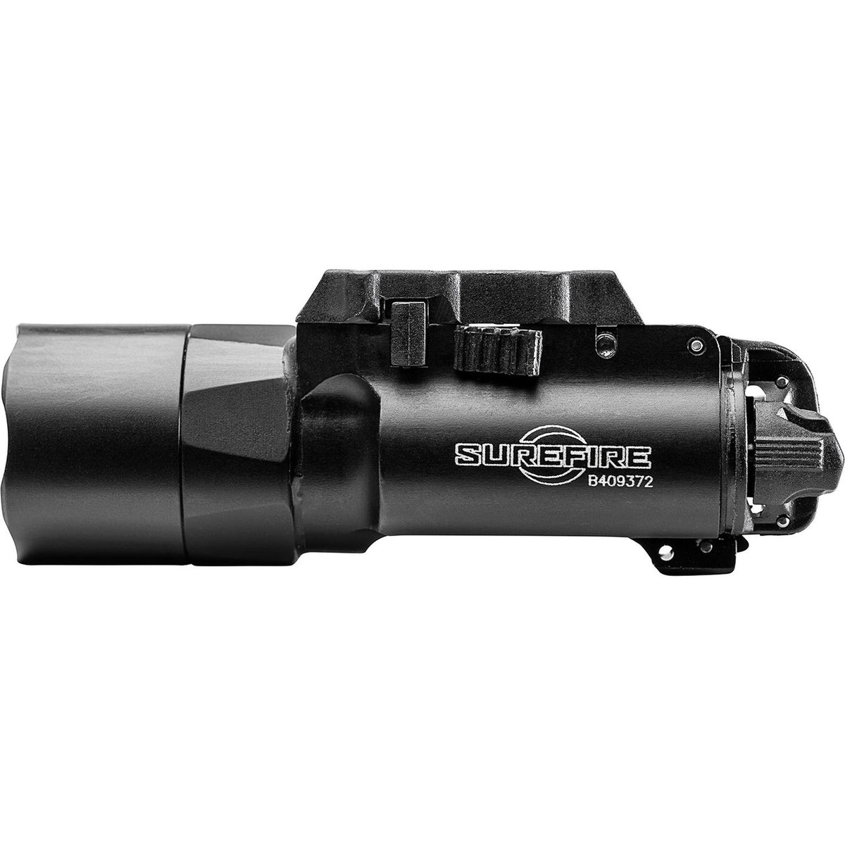 SureFire X300U-A left side profile showing Rail-Lock levers