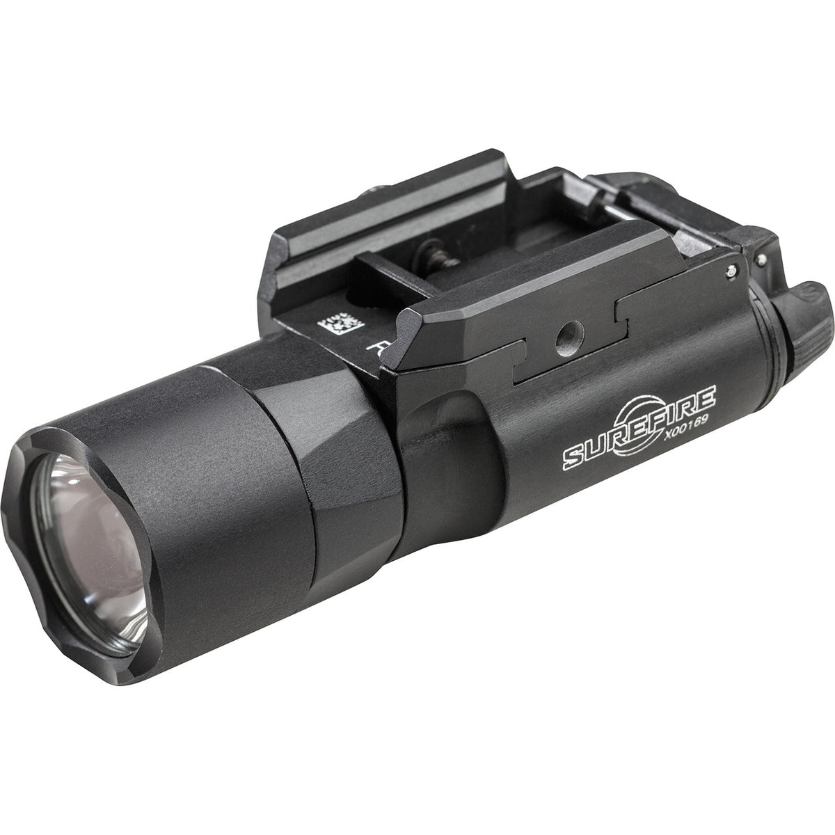 SureFire X300U-B Ultra 1000 lumen black weapon light, front left angle