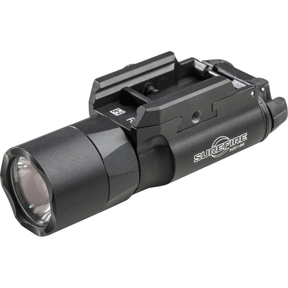 SureFire X300U-B Ultra 1000 lumen black weapon light, front left angle