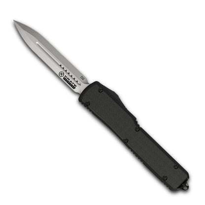 Ghost OTF knife black finish double edge blade