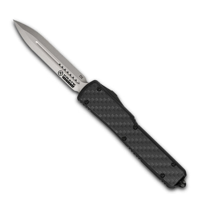 Parallax OTF knife black finish double edge blade
