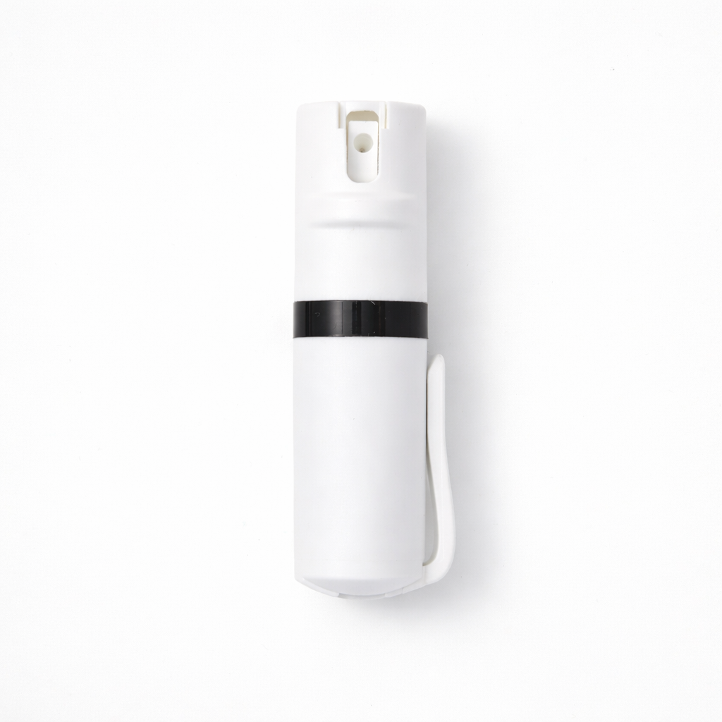 POM pepper spray white clip model