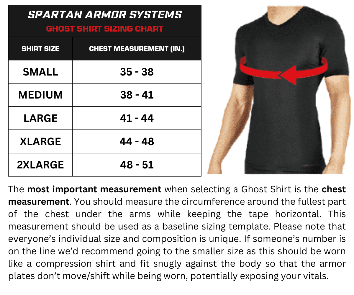 Ghost Concealment Shirt with Flex Fused Core Level IIIA Soft Armor Panels